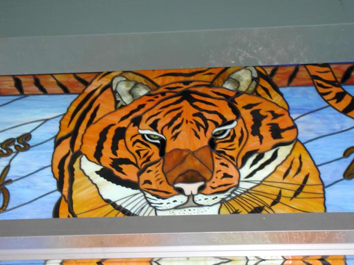 Stained Glass Tiger Window 2009