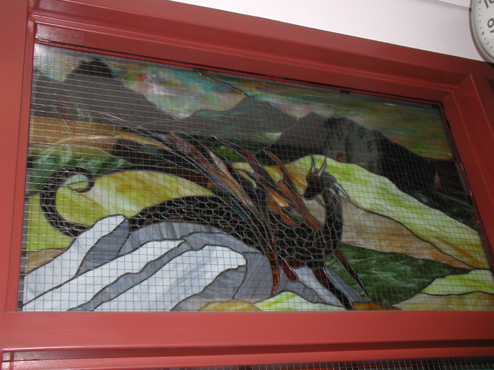 Harker Hieghts High School Art Glass Windows