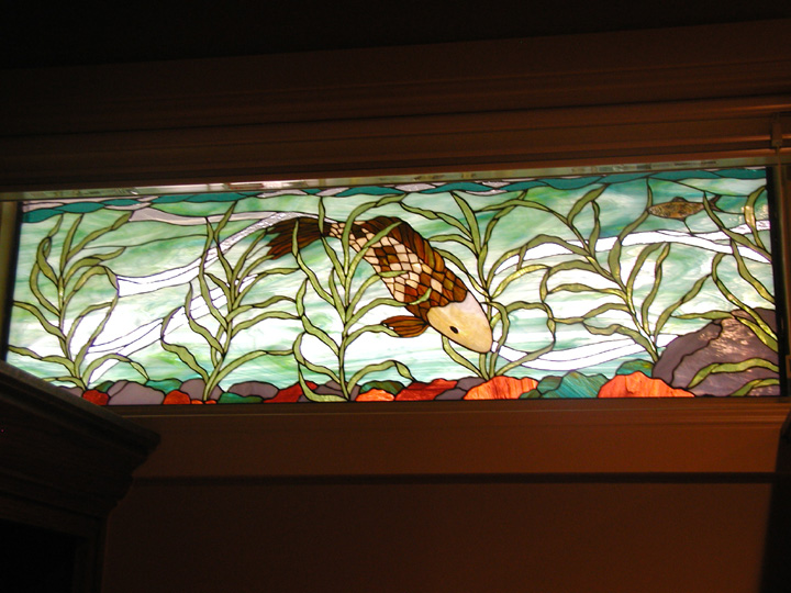 Stained Glass Koi Fish Windows