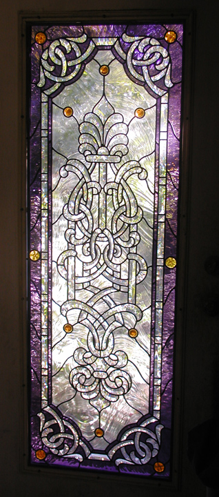 Studio leaded stained glass door